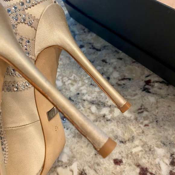 Badgley Mischka Rouge Heels - WEDDING OR HOLIDAY SPARKLE - Picture 6 of 7